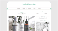 Desktop Screenshot of joellechanblog.com