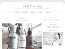 Tablet Screenshot of joellechanblog.com